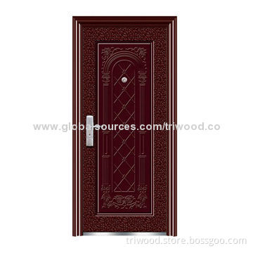 Steel Security Door with 38/45/50mm Door Leaf Thickness, Customized Orders Welcomed